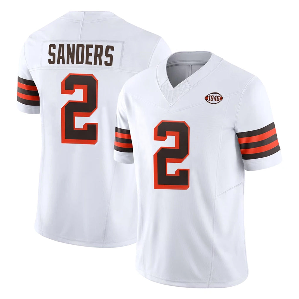 C.Browns #2 Shedeur Sanders Player White Limited Vapor F.U.S.E. Alternate Game ROCER Stitched Jerseys