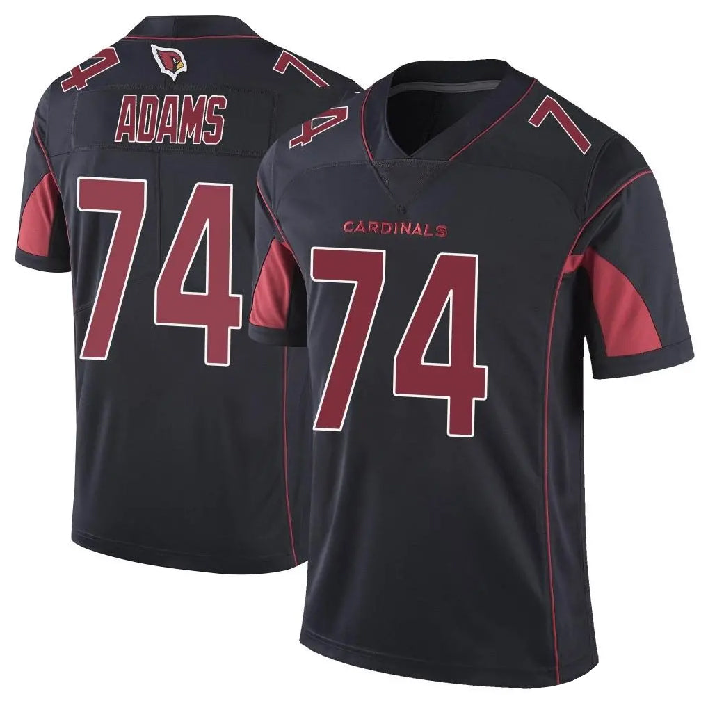 A.Cardinals #74 Isaiah Adams Player Black Limited Elite Home Game ROCER Stitched Jerseys