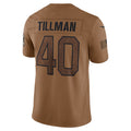 A.Cardinals #40 Pat Tillman Player Brown Salute To Service Limited ROCER Stitched Jerseys