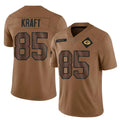 GB.Packers #85 Tucker Kraft Player Brown Salute To Service Limited ROCER Stitched Jerseys