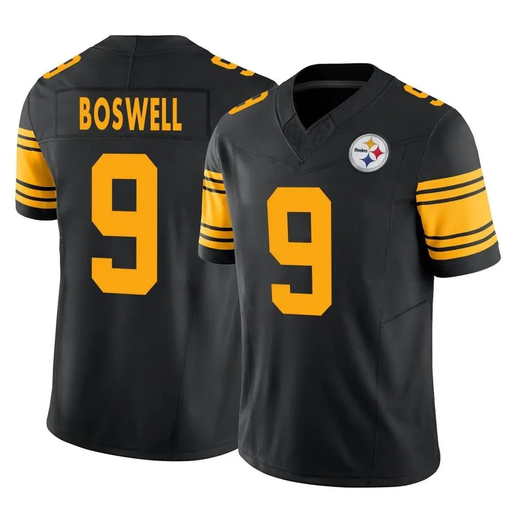 P.Steelers #9 Chris Boswell Player Black Limited 2nd Alternate Vapor F.U.S.E. Home Game ROCER Stitched Jerseys