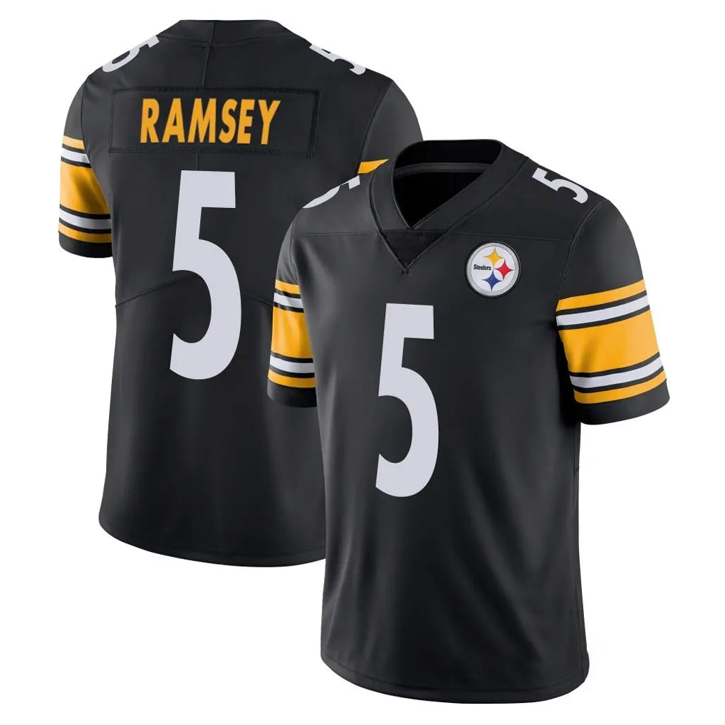 P.Steelers #5 Jalen Ramsey Player Black Limited Vapor Untouchable Home Game ROCER Stitched Jerseys