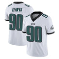 P.Eagles #90 Jordan Davis Player White Limited Vapor Untouchable Home Game ROCER Stitched Jerseys