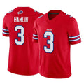 B.Bills #3 Damar Hamlin Player Red Vapor F.U.S.E. Jersey Limited Home Game ROCER Stitched Jerseys