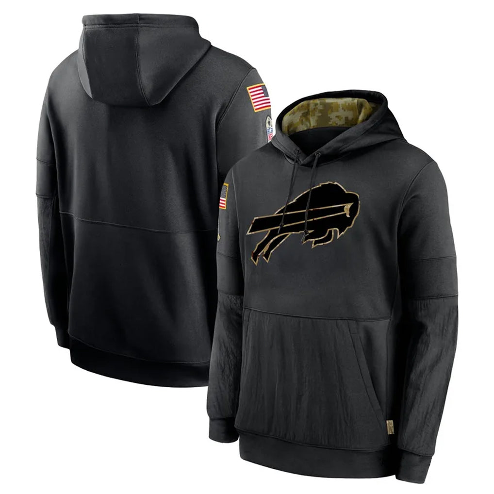 B.Bills ## Bills Blank Player Black Salute to Service Hoodies Hame ROCER Stitched Jerseys