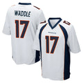D.Broncos #17 Jaylen Waddle Player White Game ROCER Stitched Jerseys
