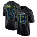 S.Seahawks #13 Ernest Jones IV Player Black Limited Fashion Home Game ROCER Stitched Jerseys
