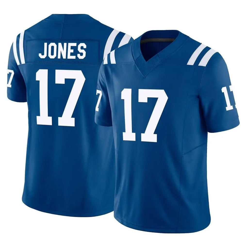 IN.Colts #17 Daniel Jones Player Royal Limited Vapor F.U.S.E. Home Game ROCER Stitched Jerseys