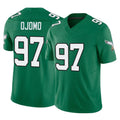 P.Eagles #97 Moro Ojomo Player Green Kelly Alternate Vapor F.U.S.E. Home Game ROCER Stitched Jerseys