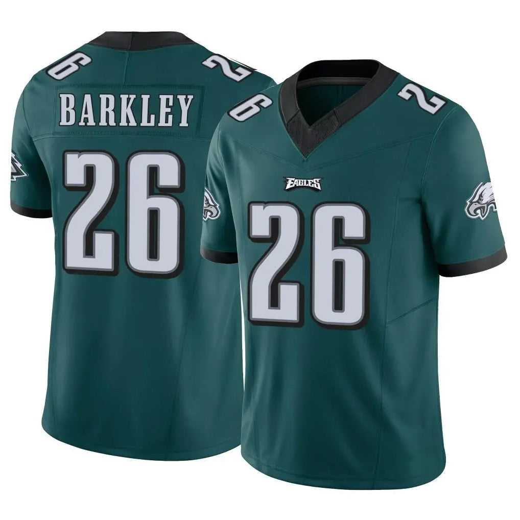 P.Eagles #26 Saquon Barkley Player Team Color Green Limited Vapor F.U.S.E. Home Game ROCER Stitched Jerseys
