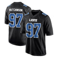 D.Lions #97 Aidan Hutchinson Player Black Fashion Home Game ROCER Stitched Jerseys