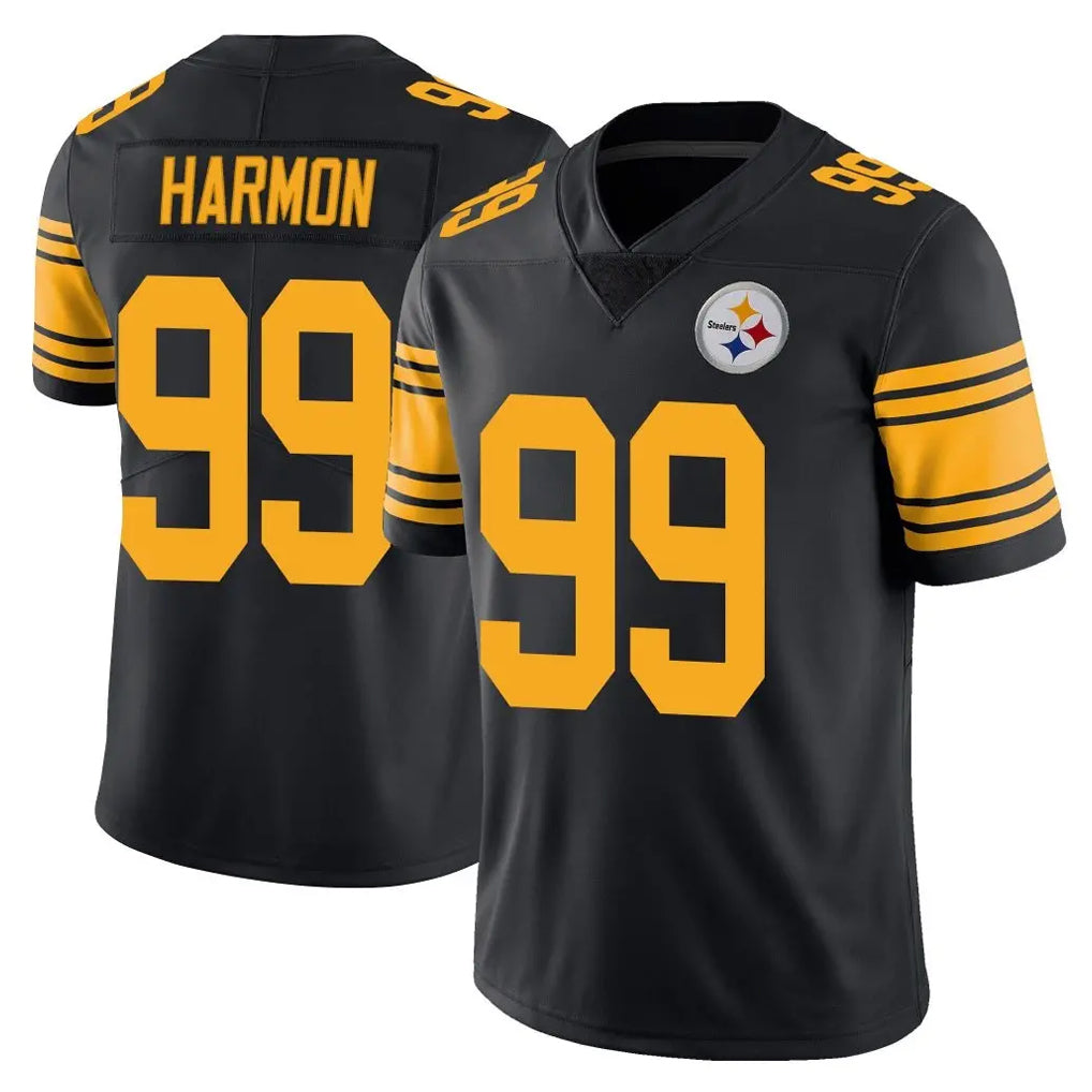 P.Steelers #99 Derrick Harmon Player Black Limited Color Rush Home Game ROCER Stitched Jerseys