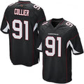 A.Cardinals #91 L.J. Collier Player Black Game ROCER Stitched Jerseys