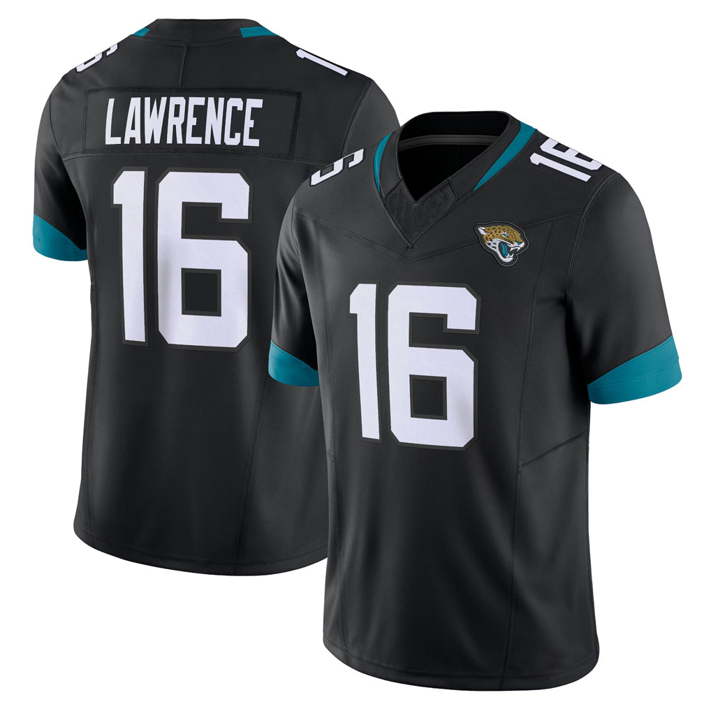 J.Jaguars #16 Trevor Lawrence Player Black Vapor F.U.S.E. Limited Home Game ROCER Stitched Jerseys