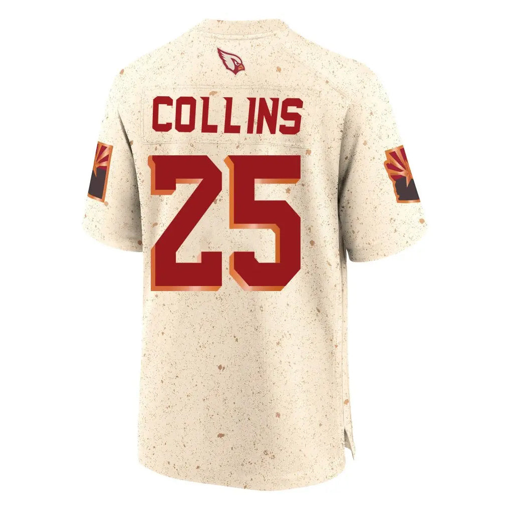 A.Cardinals #25 Zaven Collins Player Cream Rivalries Collection Game ROCER Stitched Jerseys