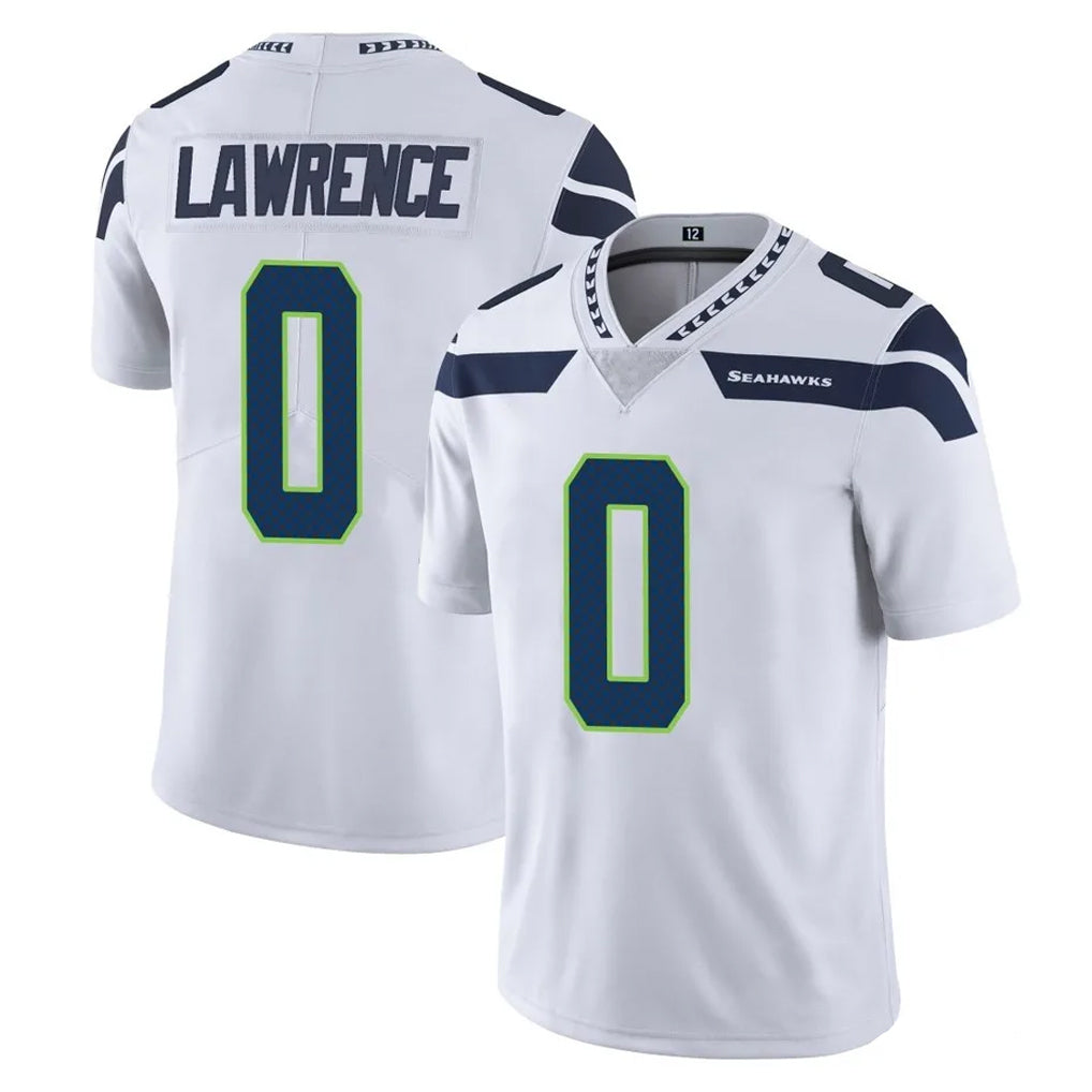 S.Seahawks #0 DeMarcus Lawrence Player White Limited Vapor Untouchable Home Game ROCER Stitched Jerseys