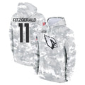 A.Cardinals #11 Larry Fitzgerald Player Arctic Camo Salute to Service Limited Hoodie ROCER Stitched Jerseys
