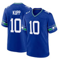 S.Seahawks #10 Cooper Kupp Player Royal Throwback Home Game ROCER Stitched Jerseys