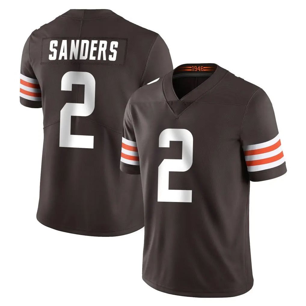 C.Browns #2 Shedeur Sanders Player Brown Color Vapor Untouchable Limited Home Game ROCER Stitched Jerseys