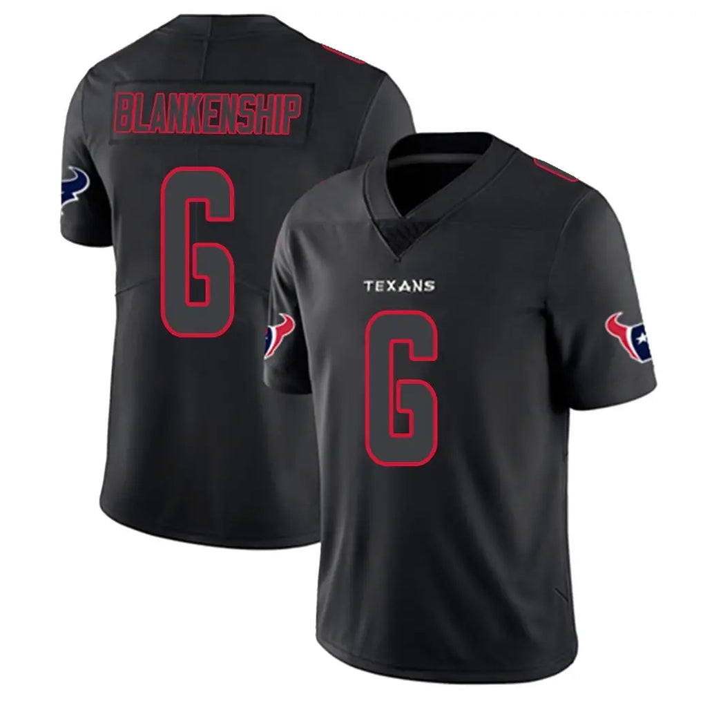 H.Texans #6 Reed Blankenship Player Black Impact Limited Game ROCER Stitched Jerseys