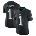 P.Eagles #1 Jalen Hurts Player Black Limited Vapor Untouchable Home Game ROCER Stitched Jerseys