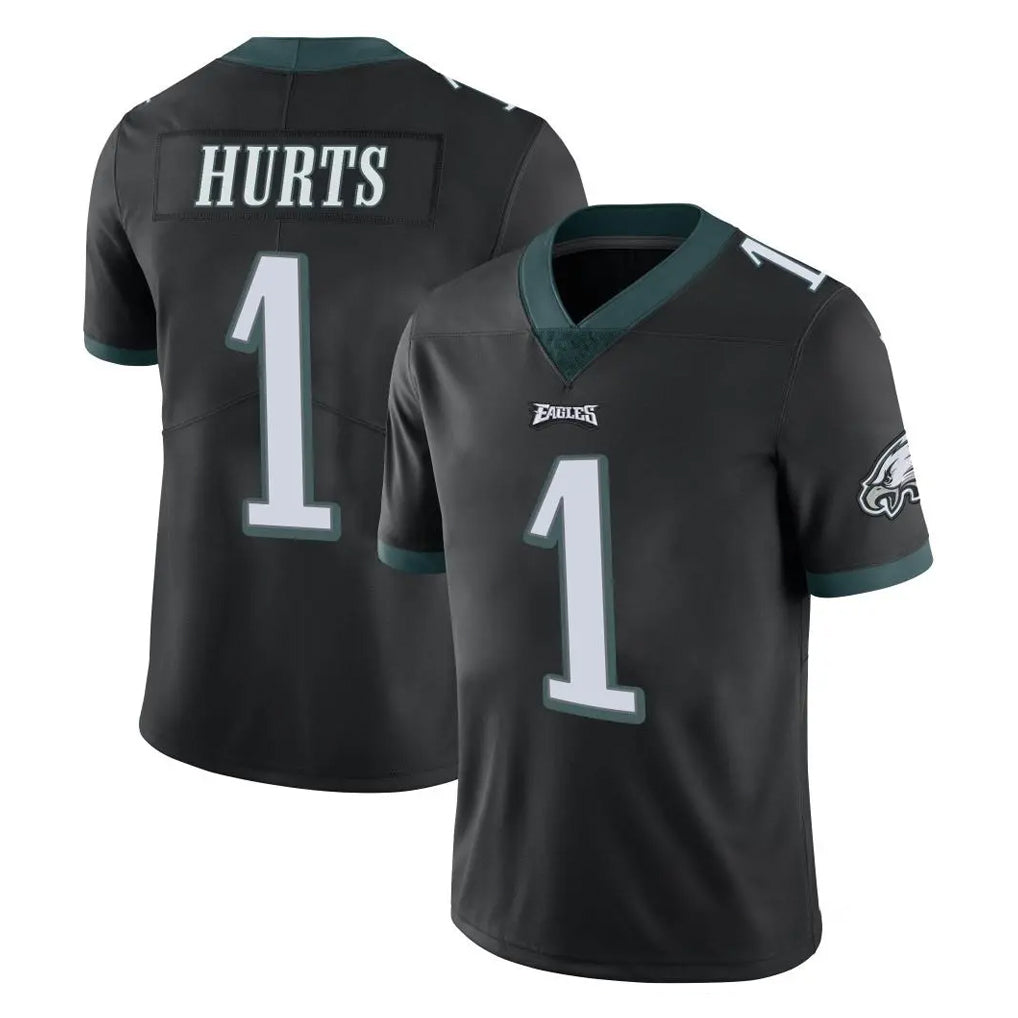 P.Eagles #1 Jalen Hurts Player Black Limited Vapor Untouchable Home Game ROCER Stitched Jerseys