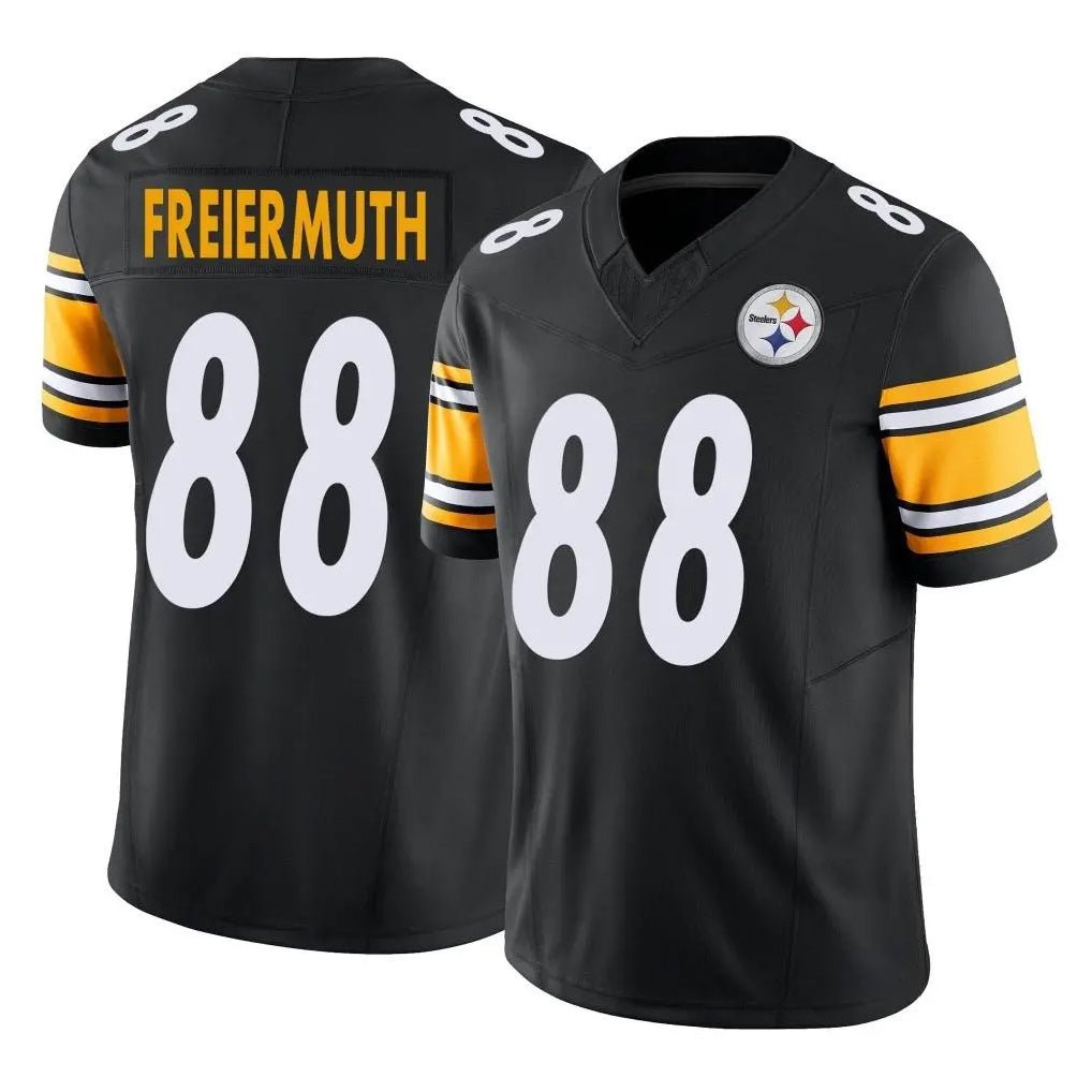 P.Steelers #88 Pat Freiermuth Player Black Limited Vapor F.U.S.E. Home Game ROCER Stitched Jerseys