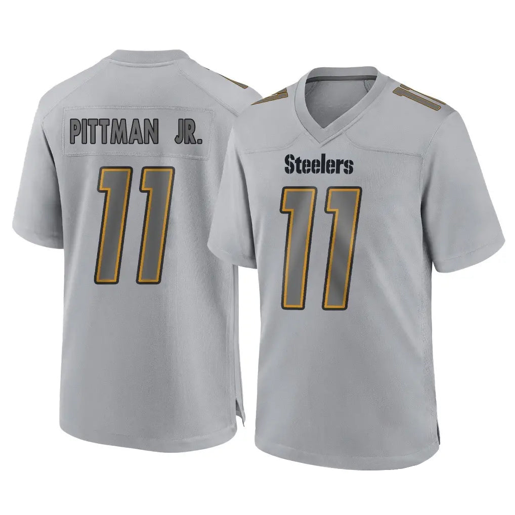 P.Steelers #11 Michael Pittman Jr. Player Gray Atmosphere Fashion Home Game ROCER Stitched Jerseys