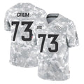 D.Broncos #73 Frank Crum Player Arctic Camo Salute To Service Limited ROCER Stitched Jerseys