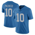 D.Lions #10 Isiah Pacheco Player Blue Limited Throwback Vapor Untouchable ROCER Stitched Jerseys
