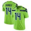 S.Seahawks #14 Sam Darnold Player Green Limited Color Rush Home Game ROCER Stitched Jerseys