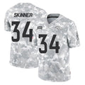 D.Broncos #34 JL Skinner Player Arctic Camo Salute To Service Limited ROCER Stitched Jerseys