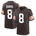 C.Browns #8 Dillon Gabriel Player Brown Home Game ROCER Stitched Jerseys