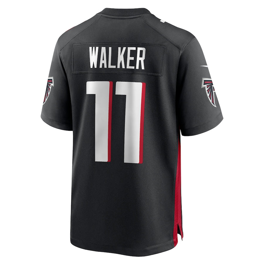 A.Falcons #11 Jalon Walker Player Black Home Game ROCER Stitched Jerseys