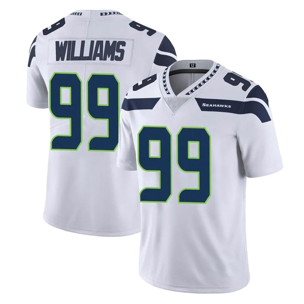 S.Seahawks #99 Leonard Williams Player White Limited Vapor Untouchable Home Game ROCER Stitched Jerseys