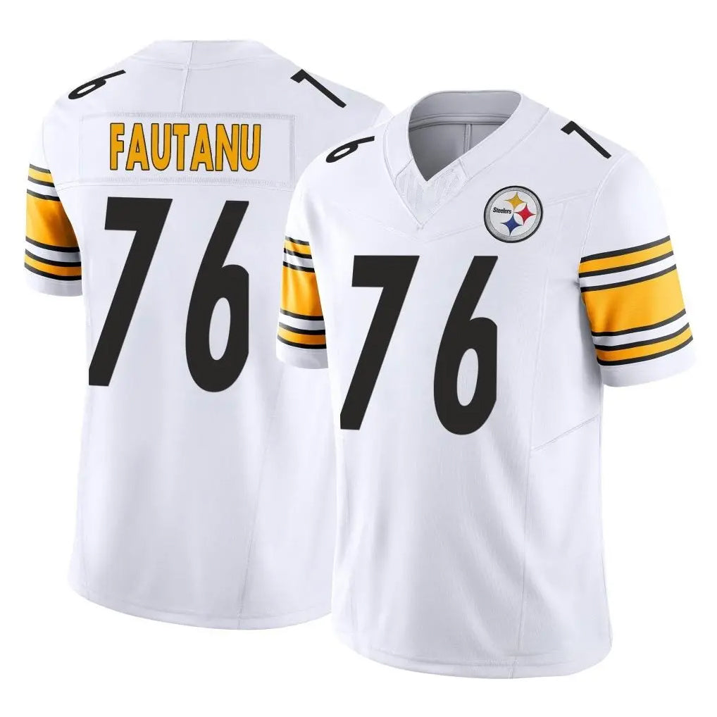P.Steelers #76 Troy Fautanu Player White Limited Vapor F.U.S.E. Home Game ROCER Stitched Jerseys