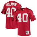 A.Cardinals #40 Pat Tillman Player Red Mitchell & Ness Cardinal Legacy Replica ROCER Stitched Jerseys