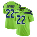 S.Seahawks #22 Rashid Shaheed Player Green Limited Color Rush Home Game ROCER Stitched Jerseys