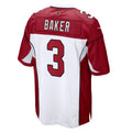 A.Cardinals #3 Budda Baker Player White-Red Home Game ROCER Stitched Jerseys