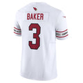 A.Cardinals #3 Budda Baker Player White Vapor F.U.S.E. Limited ROCER Stitched Jerseys