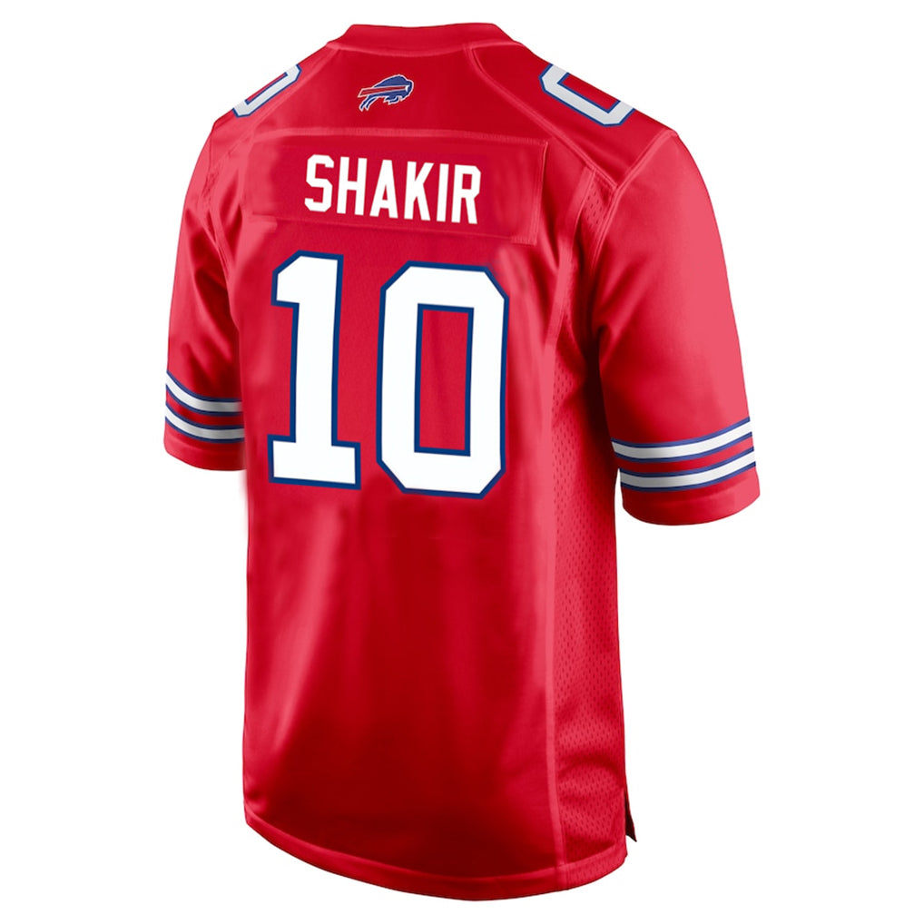 B.Bills #10 Khalil Shakir Player Red Home Game ROCER Stitched Jerseys