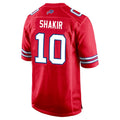 B.Bills #10 Khalil Shakir Player Red Home Game ROCER Stitched Jerseys