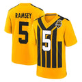 P.Steelers #5 Jalen Ramsey Player Gold Limited 1933 Throwback Home Game ROCER Stitched Jerseys