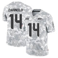 S.Seahawks #14 Sam Darnold Player Arctic Camo Limited Salute To Service Home Game ROCER Stitched Jerseys