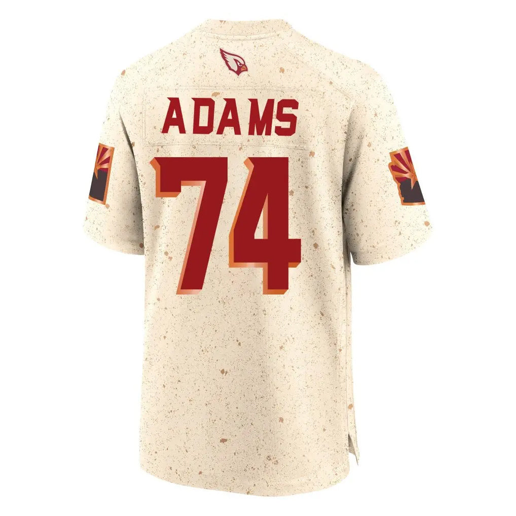A.Cardinals #74 Isaiah Adams Player Cream Rivalries Collection Game ROCER Stitched Jerseys