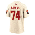 A.Cardinals #74 Isaiah Adams Player Cream Rivalries Collection Game ROCER Stitched Jerseys