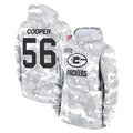 GB.Packers #56 Edgerrin Cooper Player Arctic Camo Salute to Service Hoodies Limited Game ROCER Stitched Jerseys