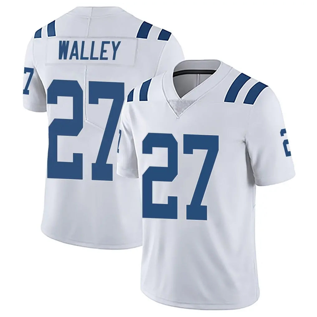 IN.Colts #27 Justin Walley Player White Limited Vapor Untouchable Home Game ROCER Stitched Jerseys