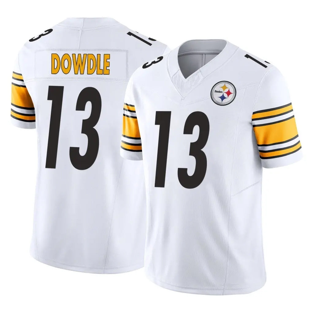 P.Steelers #13 Rico Dowdle Player White Limited Vapor F.U.S.E. Home Game ROCER Stitched Jerseys