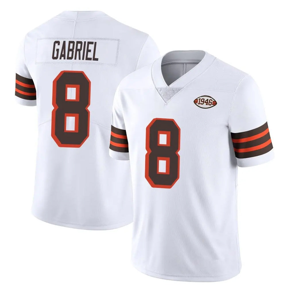 C.Browns #8 Dillon Gabriel Player White Limited  Vapor 1946 Collection Alternate Game ROCER Stitched Jerseys